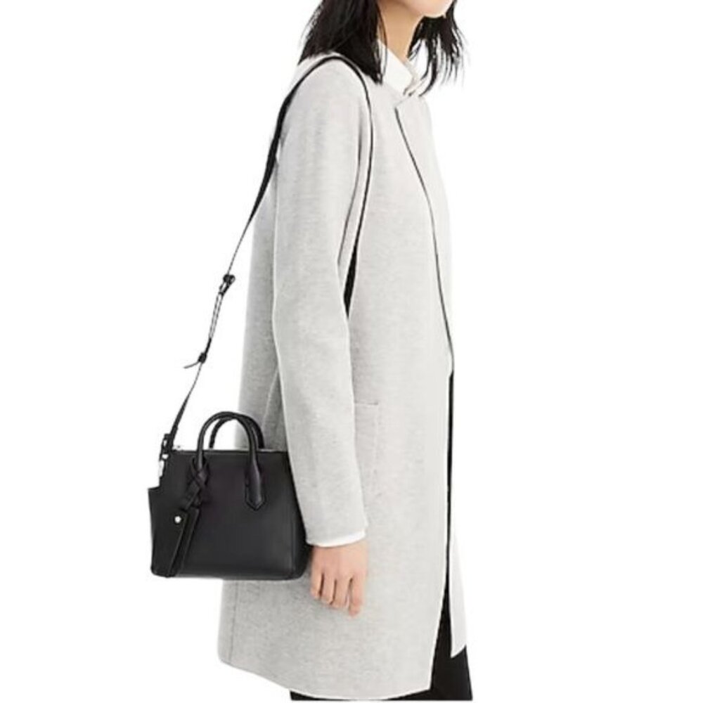 J. Crew Juliette Collarless Sweater Blazer in Heather Dove Gray Size Small NWT